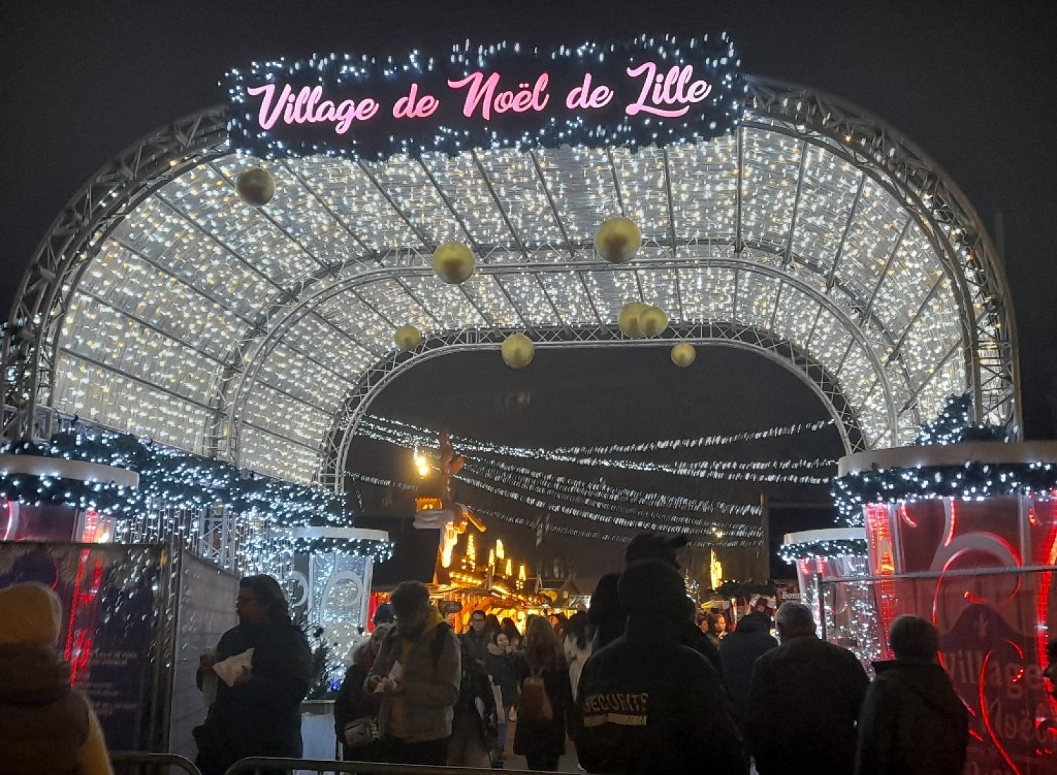 Un lieu temporaire : marché de Noel de Lille